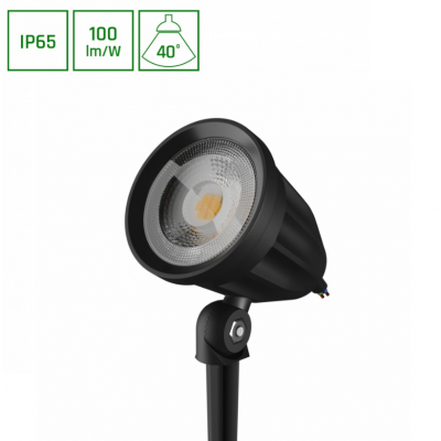 Oprawa ogrodowa LED FLORI LIGERO 6W zimna biel czarny (SLI012017CW_PW)